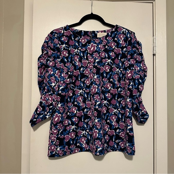 MELLODAY Tops - Melloday blouse black purple blue size L